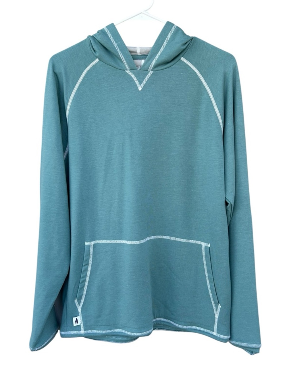Johnnie-O BENDER MELANGE HOODIE PULLOVER - Green - Size Men’s Medium - Modal - Picture 3 of 13